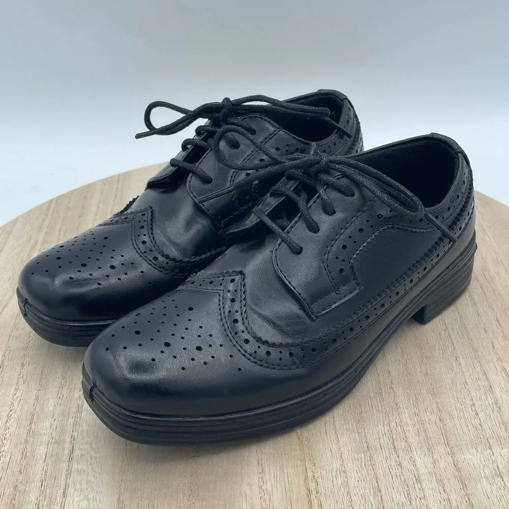 Boy's Formal Deer Stags Lace Up Dress Shoes Ace 13.5 Wedding Church